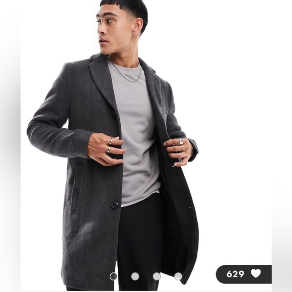 Only & Sons Faro Wool Coat - Picture 1 of 6